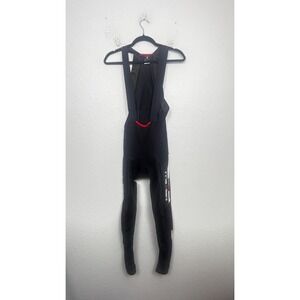 Castelli Rosso Corsa Cycling Bib Tights Men XL Black Thermal Performance Winter